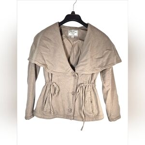 Soft Utility Waterfall Collar Jacket XS – Neutral Layer, Capsule Wardrobe, Moder